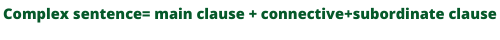 Complex sentence